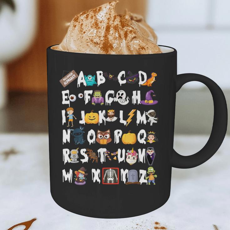 Halloween Alphabet ABCs Learning Kindergarten Teacher Men Women Kids Graphic Print Coffee Mug, novelty gifts, funny gifts Halloween Alphabet ABCs Learning Kindergarten Teacher Men Women Kids Graphic Print Coffee Mug, novelty gifts, funny gifts