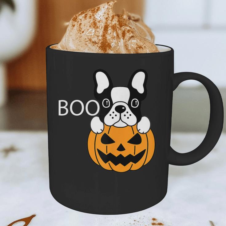 The Halloween Boston Terrier Graphic Print Coffee Mug, novelty gifts, funny gifts