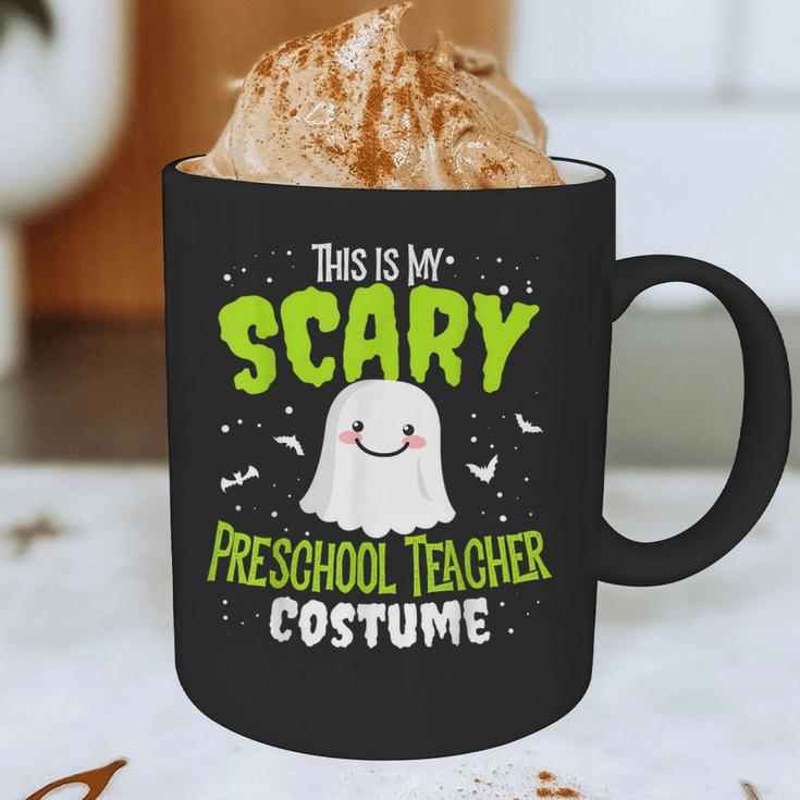 Halloween This Is My Scary Preschool Teacher Custome For Men Women Kids Graphic Print Coffee Mug, novelty gifts, funny gifts