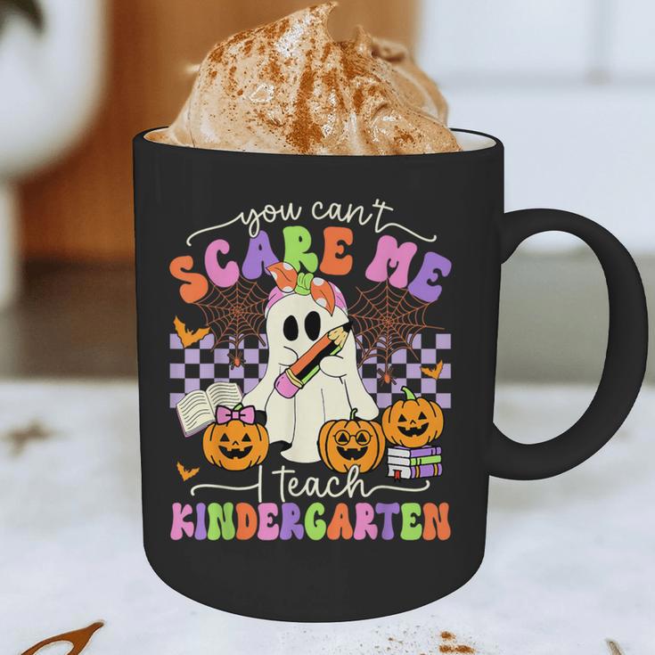 Halloween Teacher You Can't Scare Me I Teach Kindergarten Graphic Print Coffee Mug, novelty gifts, funny gifts
