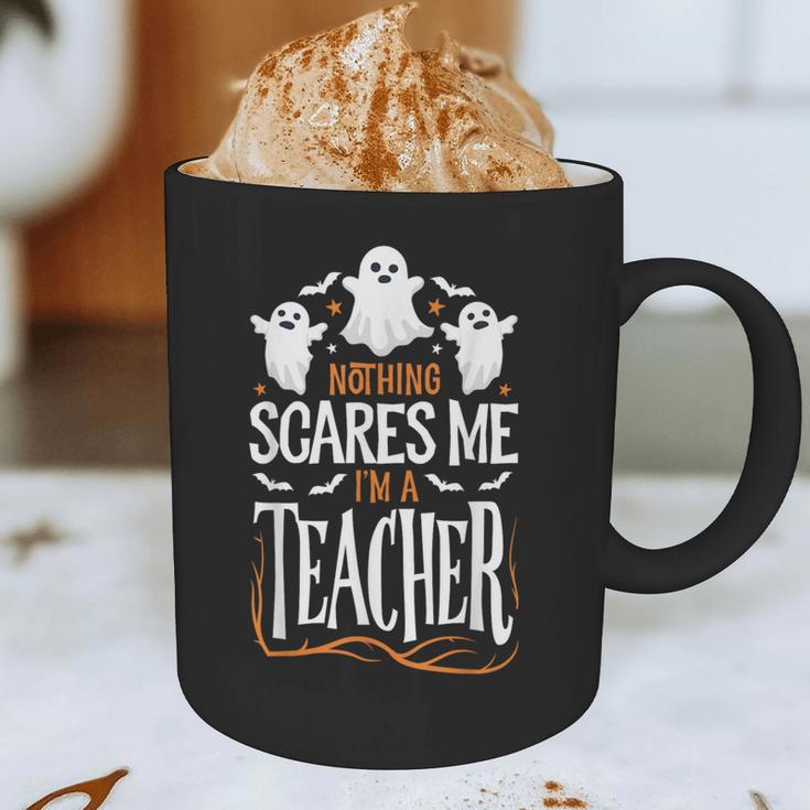 Halloween Teacher Nothing Scares Me Women Men Teachers Graphic Print Coffee Mug, novelty gifts, funny gifts