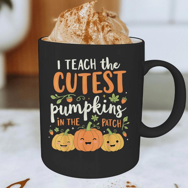 Halloween Teacher I Teach The Cutest Pumpkins In The Patch Graphic Print Coffee Mug, novelty gifts, funny gifts