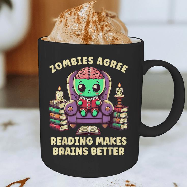 Halloween Teacher Zombie Reading Is Good For Brains Graphic Print Coffee Mug, novelty gifts, funny gifts Halloween Teacher Zombie Reading Is Good For Brains Graphic Print Coffee Mug, novelty gifts, funny gifts