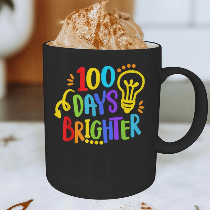 Happy 100th Day Of School 100 Days Brighter Girls Teacher Graphic Print Coffee Mug, novelty gifts, funny gifts Happy 100th Day Of School 100 Days Brighter Girls Teacher Graphic Print Coffee Mug, novelty gifts, funny gifts