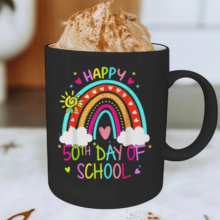 Happy 50th Days Of School Rainbow Teacher 50 Days Smarter Graphic Print Coffee Mug, novelty gifts, funny gifts Happy 50th Days Of School Rainbow Teacher 50 Days Smarter Graphic Print Coffee Mug, novelty gifts, funny gifts