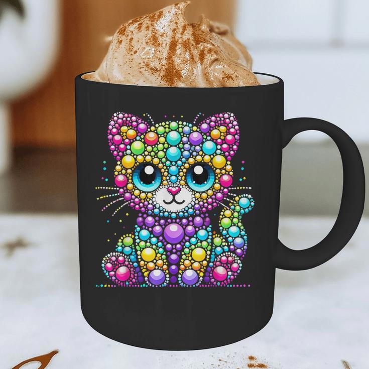 Happy Dot Day Colorful Polka Dot Cat Kitten Teachers Kids Graphic Print Coffee Mug, novelty gifts, funny gifts Happy Dot Day Colorful Polka Dot Cat Kitten Teachers Kids Graphic Print Coffee Mug, novelty gifts, funny gifts