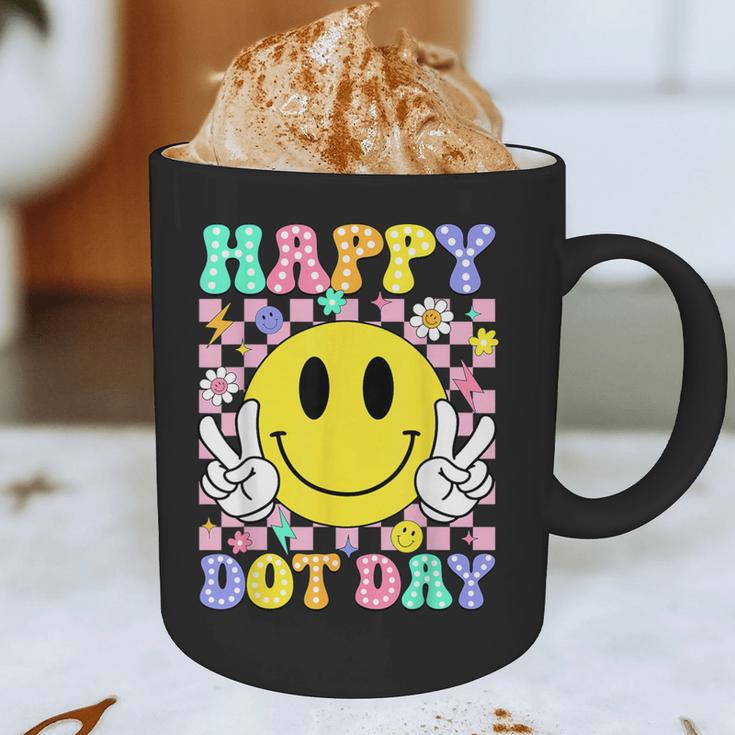 Happy Dot Day Shirts Teacher Student Girls Kids Smile Face Graphic Print Coffee Mug, novelty gifts, funny gifts