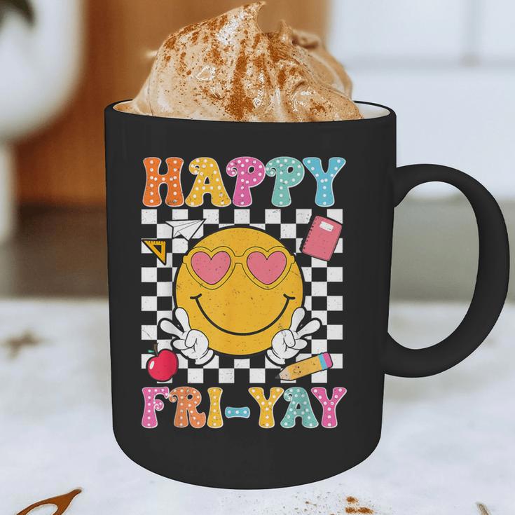Happy Fri-Yay Groovy Teacher Friday Weekend Fri Yay Graphic Print Coffee Mug, novelty gifts, funny gifts Happy Fri-Yay Groovy Teacher Friday Weekend Fri Yay Graphic Print Coffee Mug, novelty gifts, funny gifts
