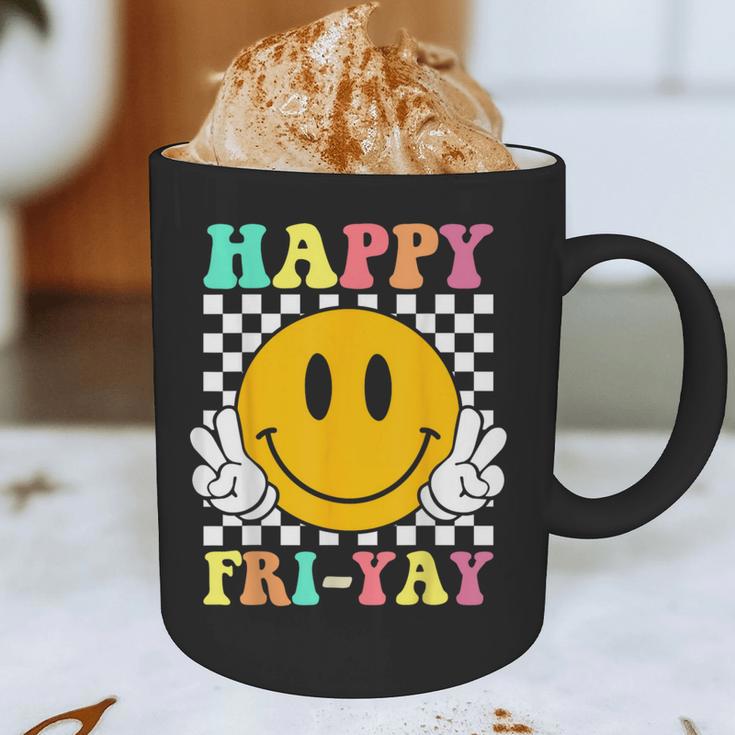Happy Fri-Yay Teacher Friday Weekend School Graphic Print Coffee Mug, novelty gifts, funny gifts