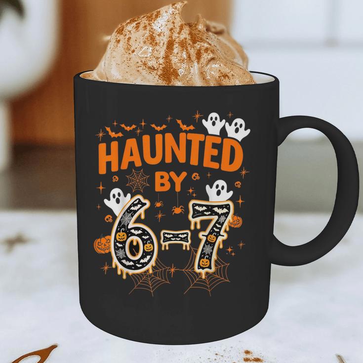 Haunted By 6-7 Halloween Math Teacher Joke Graphic Print Coffee Mug, novelty gifts, funny gifts Haunted By 6-7 Halloween Math Teacher Joke Graphic Print Coffee Mug, novelty gifts, funny gifts