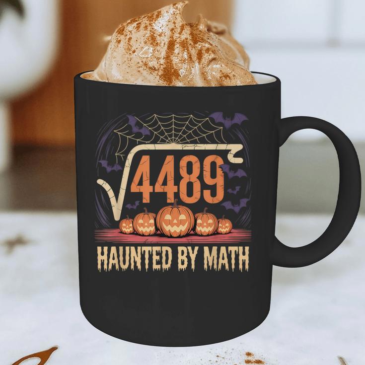 Haunted By Math 67 Meme Math Teacher Square Root 4489 Graphic Print Coffee Mug, novelty gifts, funny gifts