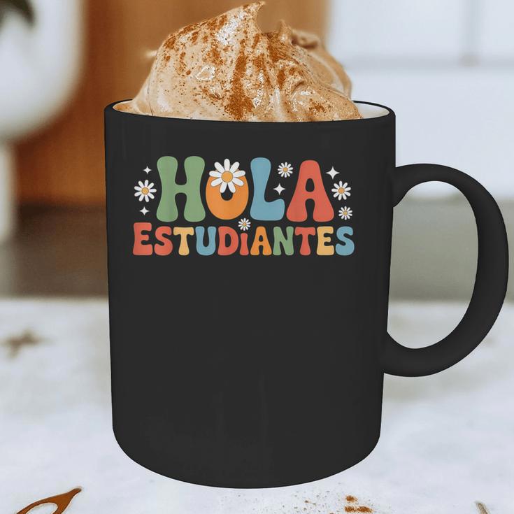 Hola Estudiantes Spanish Teacher Graphic Print Coffee Mug, novelty gifts, funny gifts