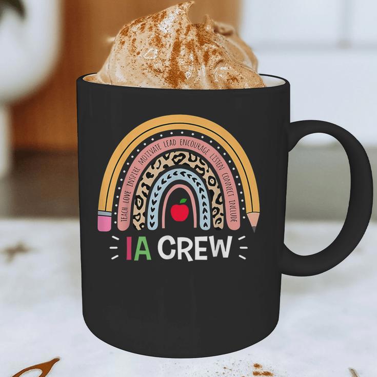 IA Crew Instructional Assistant Rainbow Teachers Aide Graphic Print Coffee Mug, novelty gifts, funny gifts IA Crew Instructional Assistant Rainbow Teachers Aide Graphic Print Coffee Mug, novelty gifts, funny gifts