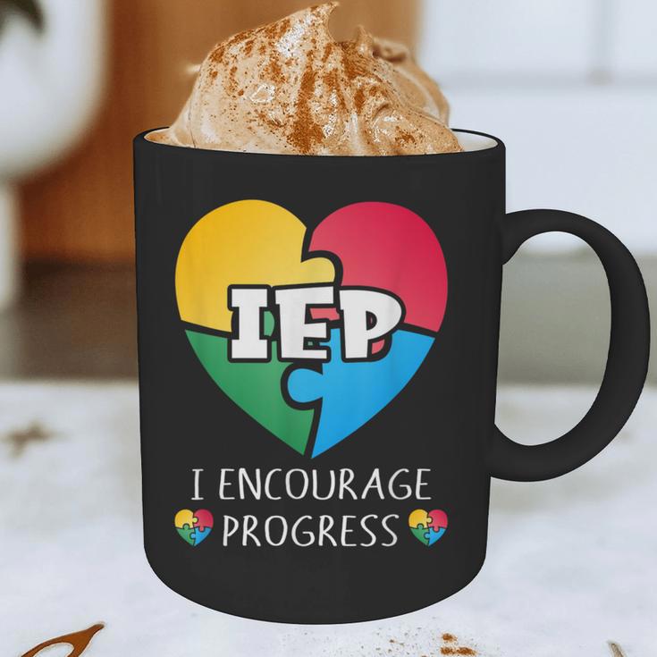 IEP I Encourage Progress Special Education School Teacher Graphic Print Coffee Mug, novelty gifts, funny gifts
