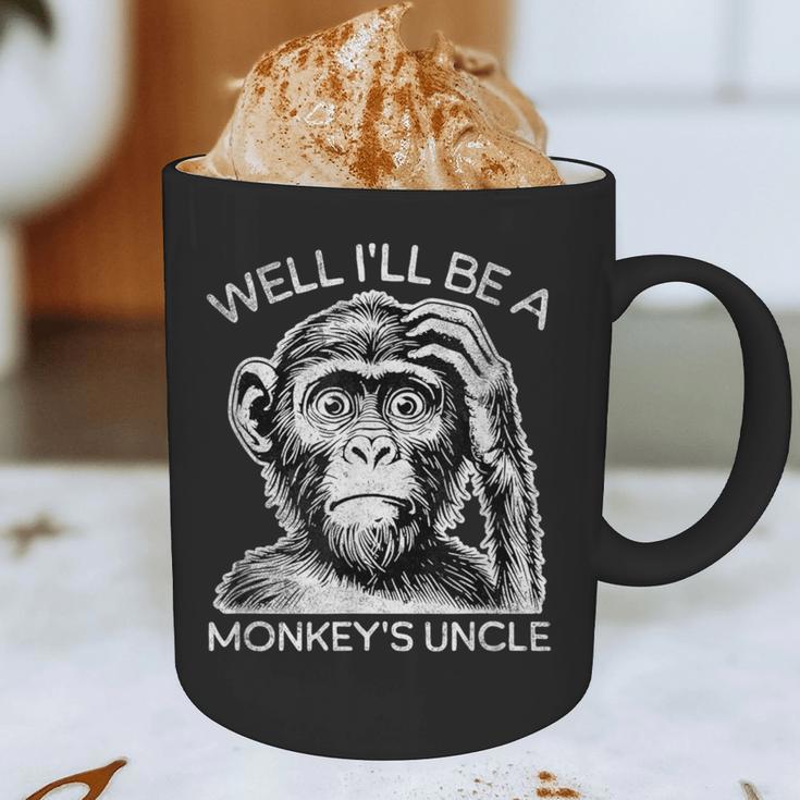Well I'Ll Be a Monkey's Uncle Teacher And Student Graphic Print Coffee Mug, novelty gifts, funny gifts