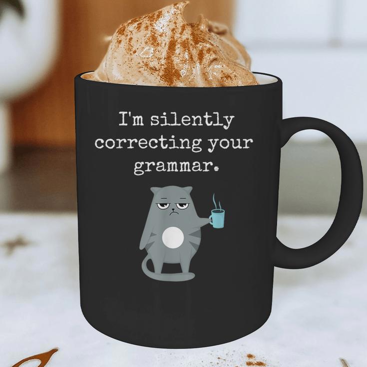 I'm Silently Correcting Your Grammar Sarcastic Teacher For Men Women Kids Graphic Print Coffee Mug, novelty gifts, funny gifts I'm Silently Correcting Your Grammar Sarcastic Teacher For Men Women Kids Graphic Print Coffee Mug, novelty gifts, funny gifts