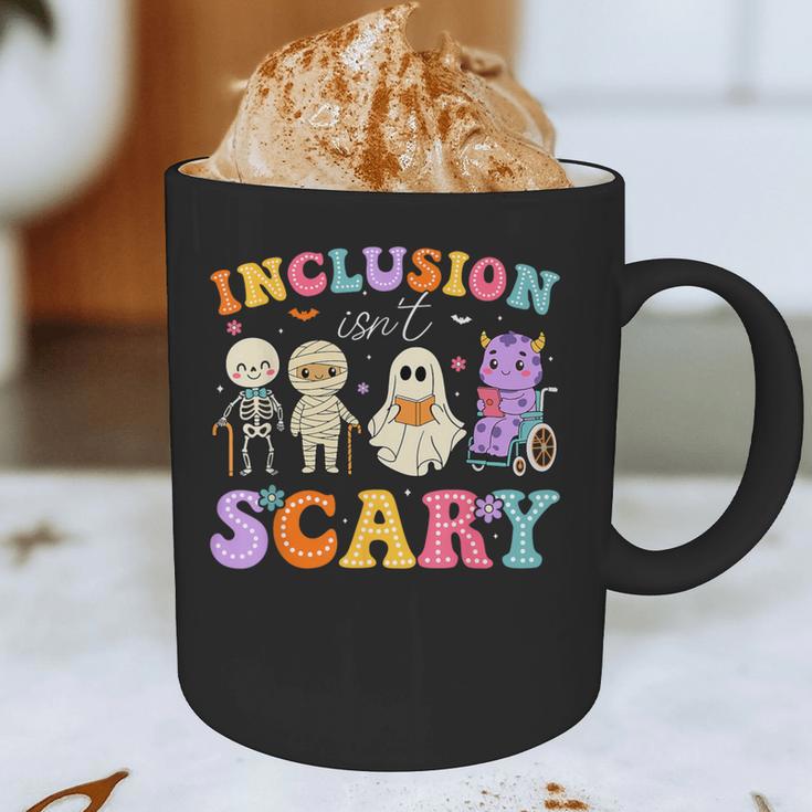 Inclusion Isn't Scary Ghost Halloween SLP Sped Teacher Graphic Print Coffee Mug, novelty gifts, funny gifts