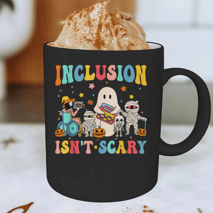 Inclusion Isn't Scary SLP Halloween Sped Teacher Therapy Graphic Print Coffee Mug, novelty gifts, funny gifts Inclusion Isn't Scary SLP Halloween Sped Teacher Therapy Graphic Print Coffee Mug, novelty gifts, funny gifts