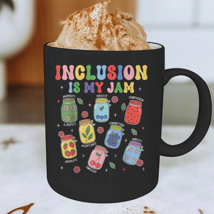 Inclusion Is My Jam SPED Teacher Special Education Life Graphic Print Coffee Mug, novelty gifts, funny gifts