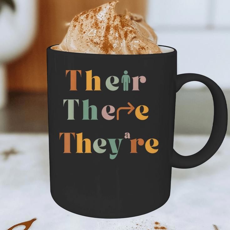 Their There They'Re English Teacher Gramma Police Joke Graphic Print Coffee Mug, novelty gifts, funny gifts Their There They'Re English Teacher Gramma Police Joke Graphic Print Coffee Mug, novelty gifts, funny gifts
