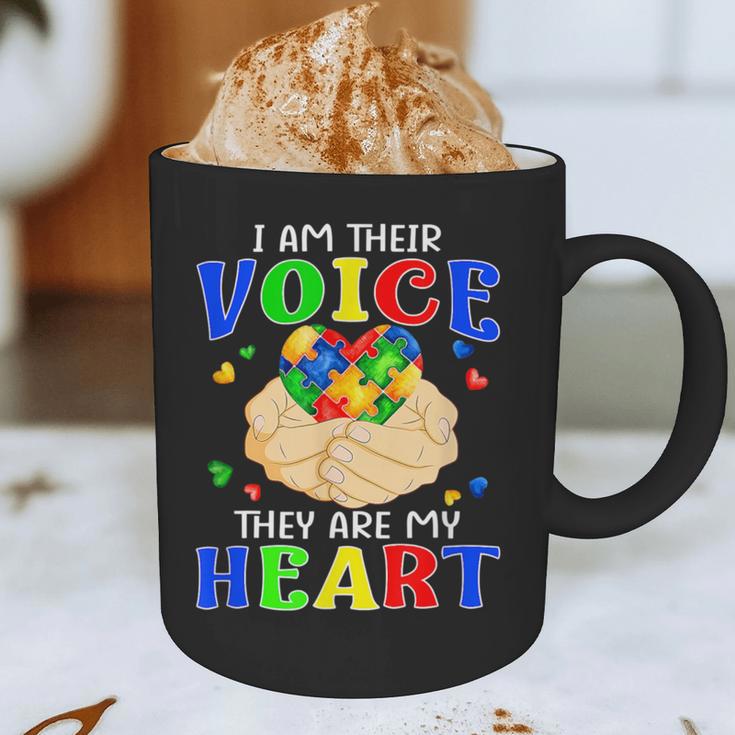 I Am Their Voice They Are My Heart Autism Awareness Teacher Graphic Print Coffee Mug, novelty gifts, funny gifts I Am Their Voice They Are My Heart Autism Awareness Teacher Graphic Print Coffee Mug, novelty gifts, funny gifts