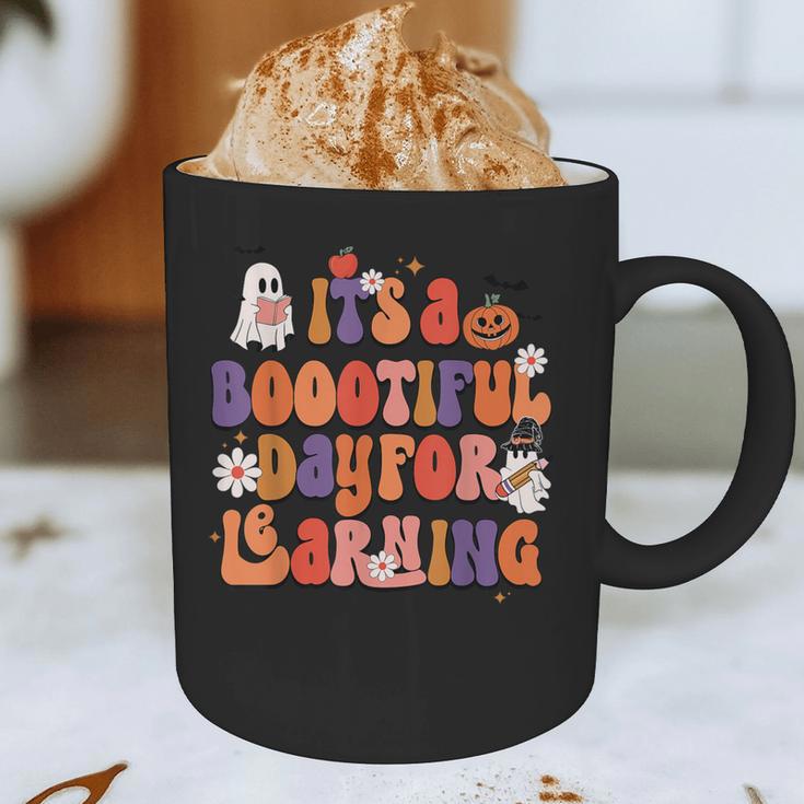 It's A Bootiful Day For Learning Cute Teacher Halloween Graphic Print Coffee Mug, novelty gifts, funny gifts It's A Bootiful Day For Learning Cute Teacher Halloween Graphic Print Coffee Mug, novelty gifts, funny gifts