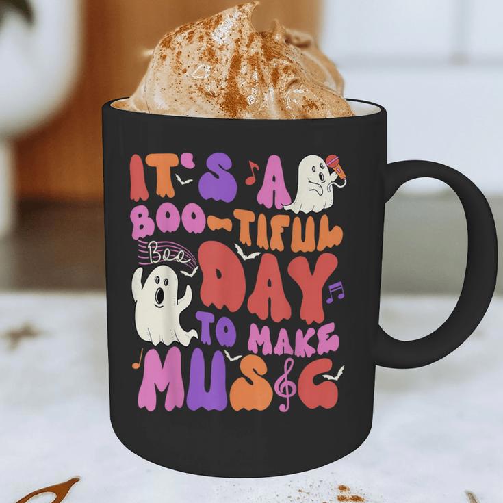 It's a Bootiful Day To Make Music Halloween Music Teacher Graphic Print Coffee Mug, novelty gifts, funny gifts
