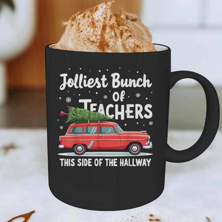 Jolliest Bunch Of Teachers This Side Of The Hallway Xmas PJ Graphic Print Coffee Mug, novelty gifts, funny gifts Jolliest Bunch Of Teachers This Side Of The Hallway Xmas PJ Graphic Print Coffee Mug, novelty gifts, funny gifts