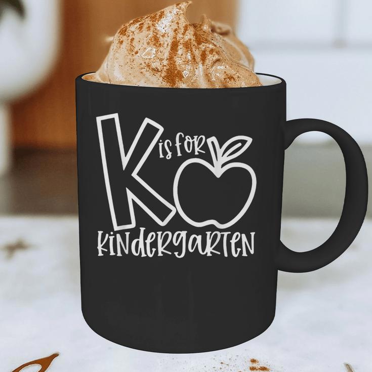 K Is For Kindergarten Kindergarten Teacher Men Women Girls Kids Graphic Print Coffee Mug, novelty gifts, funny gifts