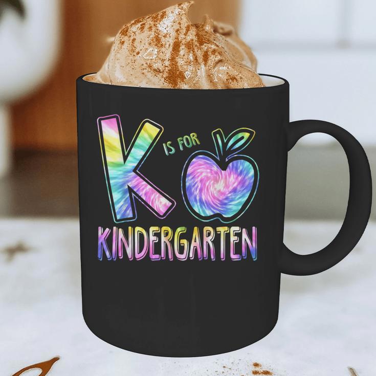 K Is For Kindergarten Teacher Tie Dye Back To School Kinder Graphic Print Coffee Mug, novelty gifts, funny gifts K Is For Kindergarten Teacher Tie Dye Back To School Kinder Graphic Print Coffee Mug, novelty gifts, funny gifts