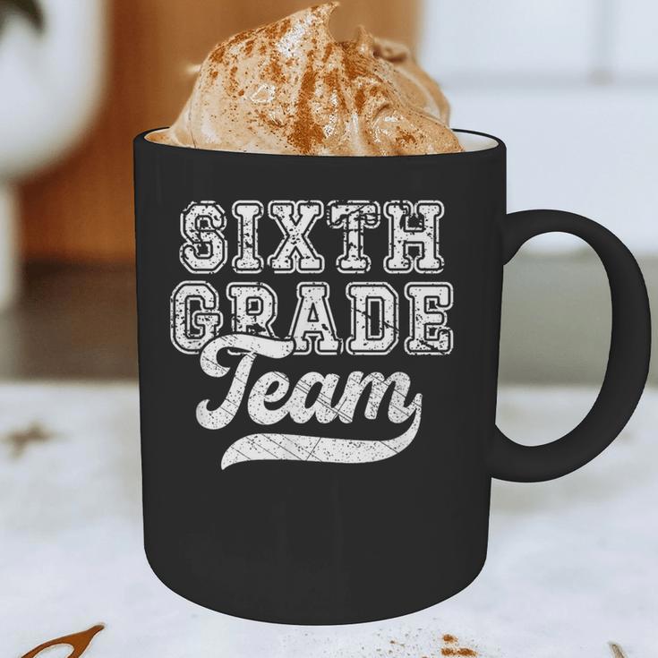 Kids Teacher Sixth Grade Retro Back To School Team 6th Grade Graphic Print Coffee Mug, novelty gifts, funny gifts Kids Teacher Sixth Grade Retro Back To School Team 6th Grade Graphic Print Coffee Mug, novelty gifts, funny gifts