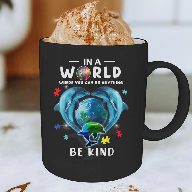 Be Kind Dolphin Autism Awareness Back To School Teacher Men Women Kids Graphic Print Coffee Mug, novelty gifts, funny gifts Be Kind Dolphin Autism Awareness Back To School Teacher Men Women Kids Graphic Print Coffee Mug, novelty gifts, funny gifts