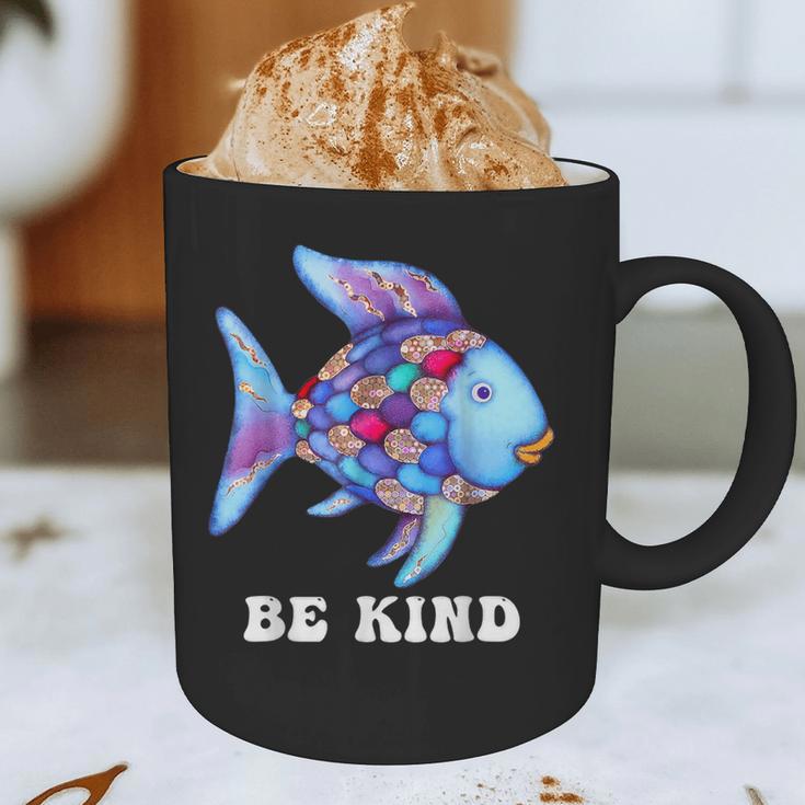 Be Kind Rainbow Fish Teacher Life Teaching Back To School Graphic Print Coffee Mug, novelty gifts, funny gifts