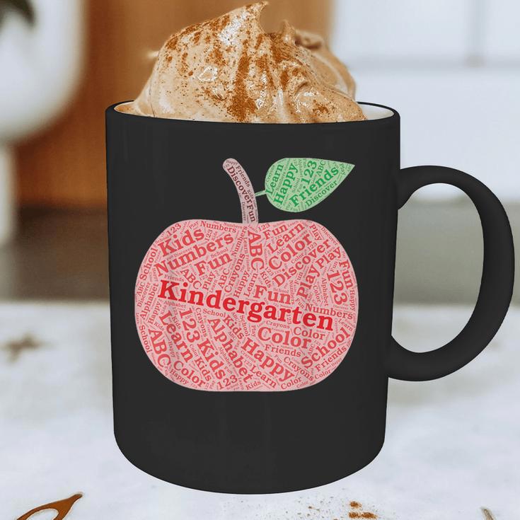Kindergarten Apple Word Art For Teachers & Students Graphic Print Coffee Mug, novelty gifts, funny gifts Kindergarten Apple Word Art For Teachers & Students Graphic Print Coffee Mug, novelty gifts, funny gifts