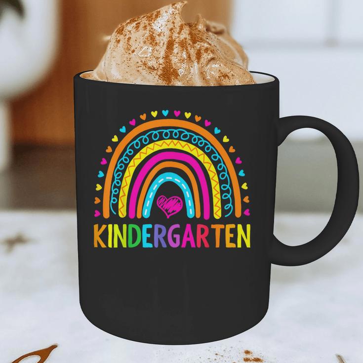 Kindergarten Rainbow Girls Boys Teacher First Day Of School Graphic Print Coffee Mug, novelty gifts, funny gifts Kindergarten Rainbow Girls Boys Teacher First Day Of School Graphic Print Coffee Mug, novelty gifts, funny gifts