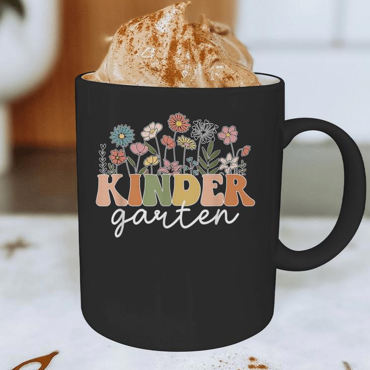 Kindergarten Teacher Wildflower Back To School Floral Outfit Men Women Graphic Print Coffee Mug, novelty gifts, funny gifts Kindergarten Teacher Wildflower Back To School Floral Outfit Men Women Graphic Print Coffee Mug, novelty gifts, funny gifts