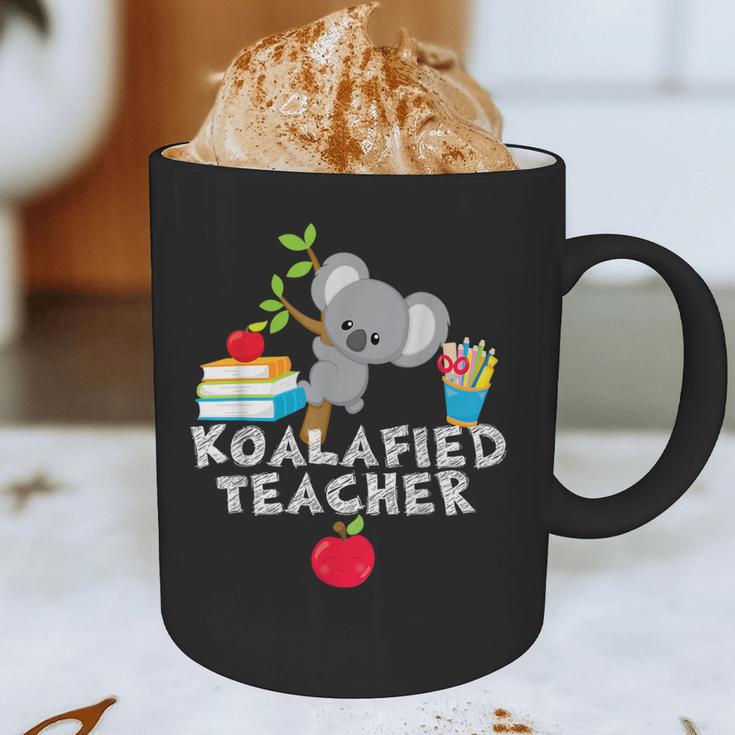 Koalafied Teacher Proud School Teacher Koala Cute T-Shirt Graphic Print Coffee Mug, novelty gifts, funny gifts