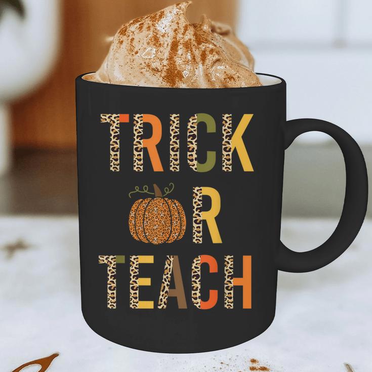 Leopard Trick Or Teach Halloween Teacher Costume Women Graphic Print Coffee Mug, novelty gifts, funny gifts Leopard Trick Or Teach Halloween Teacher Costume Women Graphic Print Coffee Mug, novelty gifts, funny gifts