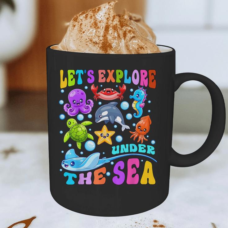 Let's Explore Under The Sea Back To School Student Teacher Graphic Print Coffee Mug, novelty gifts, funny gifts Let's Explore Under The Sea Back To School Student Teacher Graphic Print Coffee Mug, novelty gifts, funny gifts