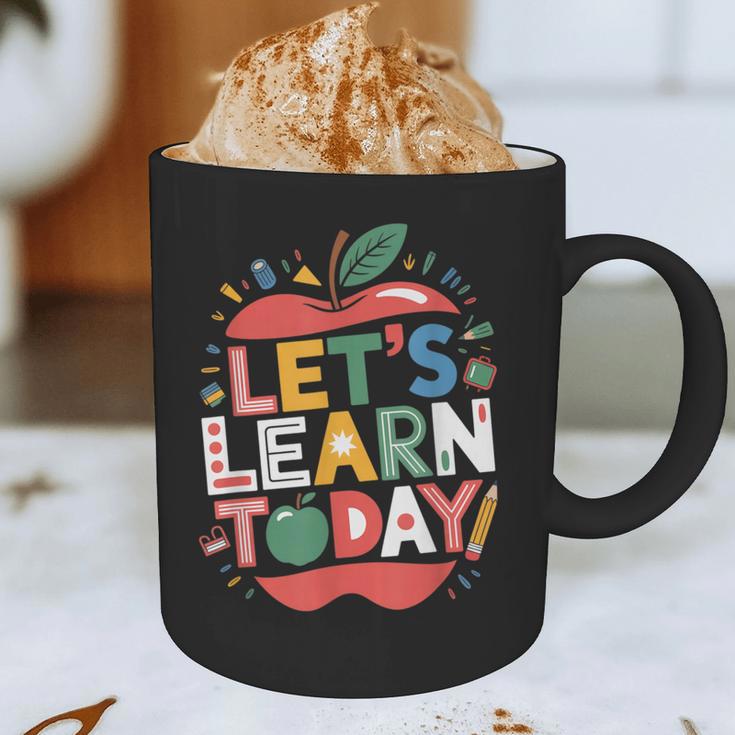 Let's Learn Today Teacher Motivational Back To School Graphic Print Coffee Mug, novelty gifts, funny gifts Let's Learn Today Teacher Motivational Back To School Graphic Print Coffee Mug, novelty gifts, funny gifts