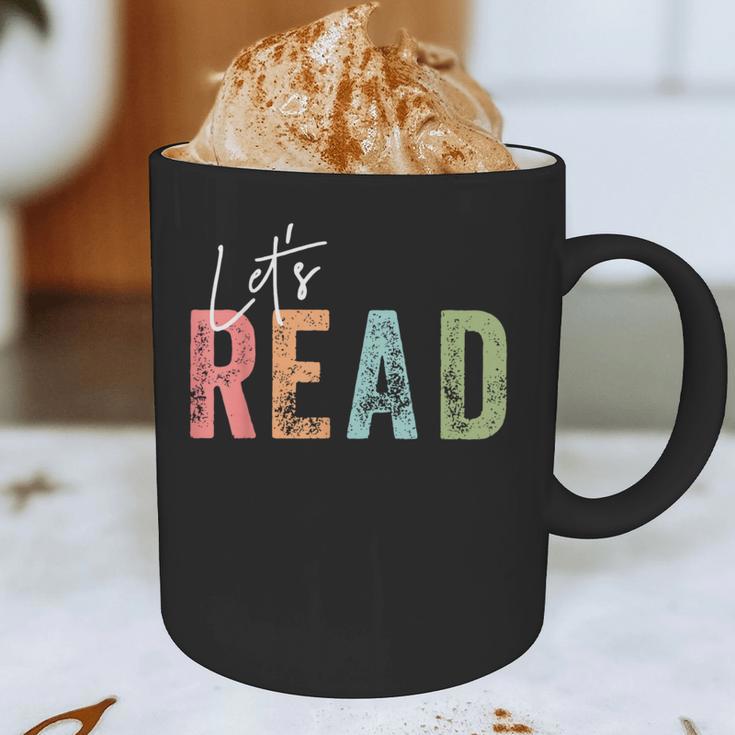 Let's Read Book Nerd Reading Book Lover Librarian Teacher Graphic Print Coffee Mug, novelty gifts, funny gifts