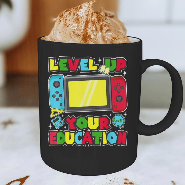 Level Up Your Education Gaming Inspired Teacher Gamers Graphic Print Coffee Mug, novelty gifts, funny gifts Level Up Your Education Gaming Inspired Teacher Gamers Graphic Print Coffee Mug, novelty gifts, funny gifts