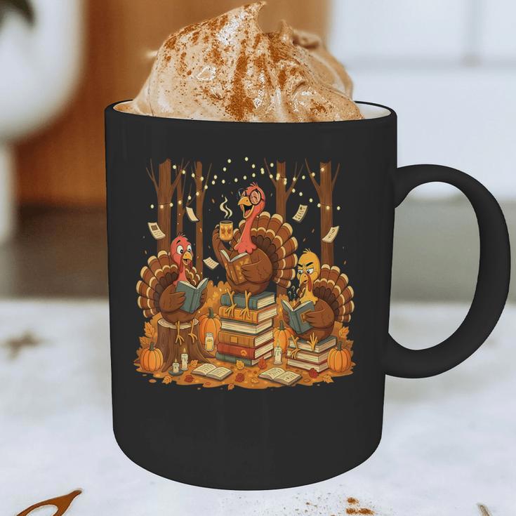 Librarian Turkey Reading Book Fall Thanksgiving Teacher Graphic Print Coffee Mug, novelty gifts, funny gifts Librarian Turkey Reading Book Fall Thanksgiving Teacher Graphic Print Coffee Mug, novelty gifts, funny gifts