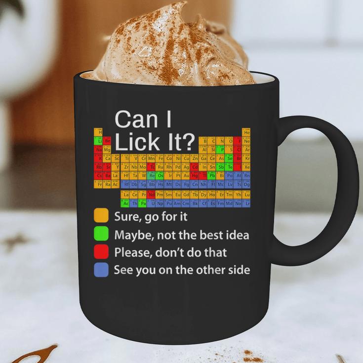 Can I Lick It Periodic Table Chemistry Teachers Graphic Print Coffee Mug, novelty gifts, funny gifts