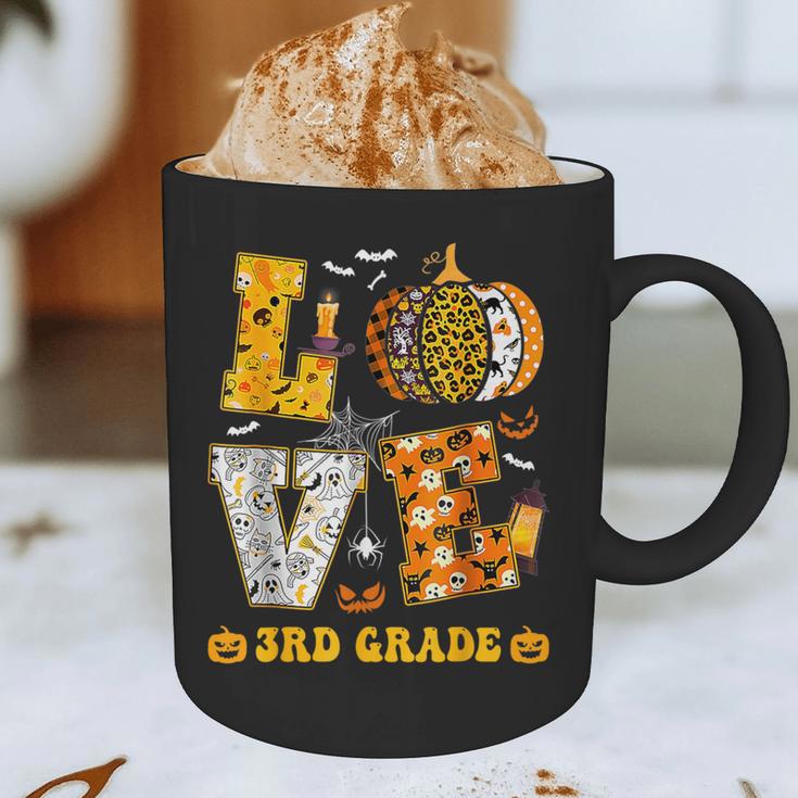 LOVE 3rd Grade Pumpkin Teacher Student Halloween Costume Graphic Print Coffee Mug, novelty gifts, funny gifts LOVE 3rd Grade Pumpkin Teacher Student Halloween Costume Graphic Print Coffee Mug, novelty gifts, funny gifts