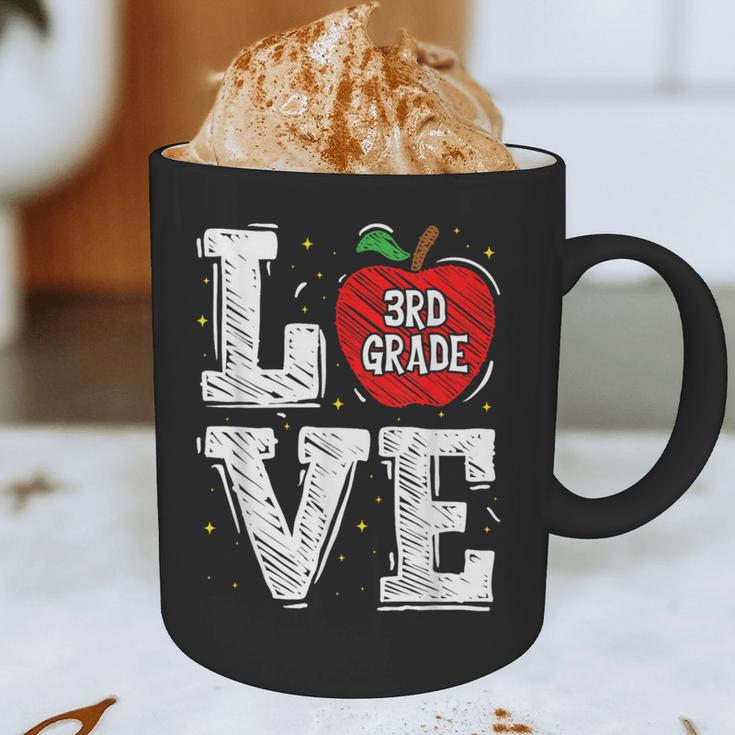 LOVE Apple 3rd Grade Teacher Student School Graphic Print Coffee Mug, novelty gifts, funny gifts LOVE Apple 3rd Grade Teacher Student School Graphic Print Coffee Mug, novelty gifts, funny gifts