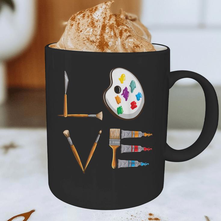 Love Art For Artist Art Teacher Graphic Print Coffee Mug, novelty gifts, funny gifts Love Art For Artist Art Teacher Graphic Print Coffee Mug, novelty gifts, funny gifts