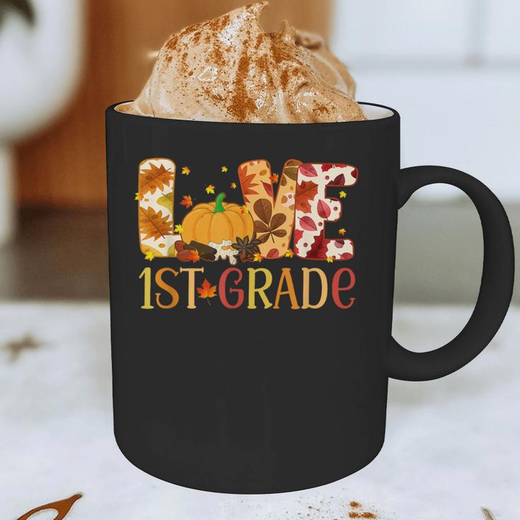 Love First Grade Happy Fall Thanksgiving Women 1st Teacher Graphic Print Coffee Mug, novelty gifts, funny gifts Love First Grade Happy Fall Thanksgiving Women 1st Teacher Graphic Print Coffee Mug, novelty gifts, funny gifts
