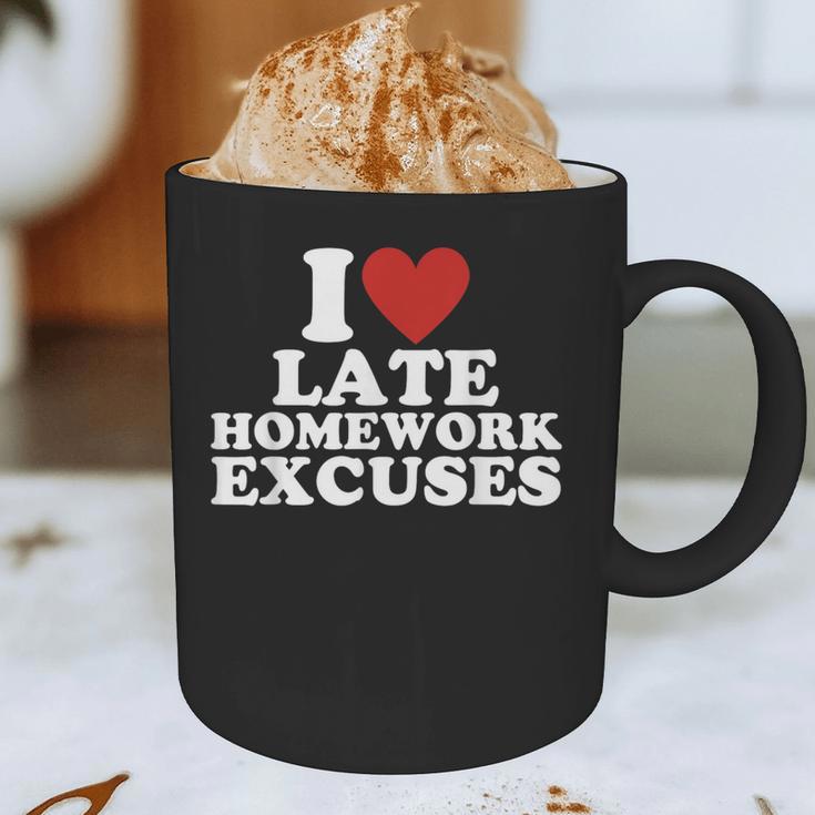 I Love Late Homework Excuses Sarcastic Teacher Lie For Men Women Graphic Print Coffee Mug, novelty gifts, funny gifts I Love Late Homework Excuses Sarcastic Teacher Lie For Men Women Graphic Print Coffee Mug, novelty gifts, funny gifts