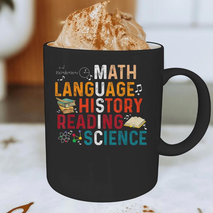 Math Language History Reading Science Music Teacher Graphic Print Coffee Mug, novelty gifts, funny gifts Math Language History Reading Science Music Teacher Graphic Print Coffee Mug, novelty gifts, funny gifts